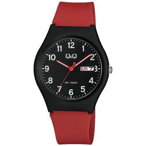 Mooi horloge rood A212J009Y