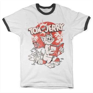 Tom And Jerry Heren Tshirt -XL- Vintage Comic Wit