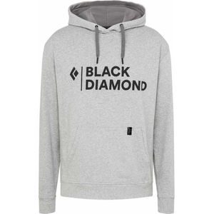 Black diamond Stacked Logo Capuchon Nickel Heather - L - Heren