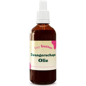 Zwangerschapsolie (100% Biologisch & Natuurlijk) - Voorkomt & Vermindert Striae - Vrij van parfum & geurstoffen - 100ml in Glazenfles
