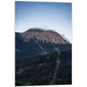 Forex - Kabelbaan tussen de Bergen - 60x90cm Foto op Forex