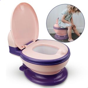 Amaz plaspotje - Peuter potje - Plaspotje voor kinderen - Toiletpapierhouder - Met borstel - Roze Paars