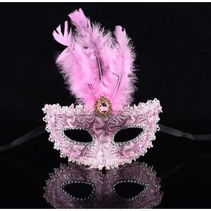 Maskerade masker half gezicht maskerade masker masker veren masker, stijl 6