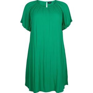 ZIZZI EROSE, S/S, ABK DRESS Dames Jurk - Green - Maat 54/56
