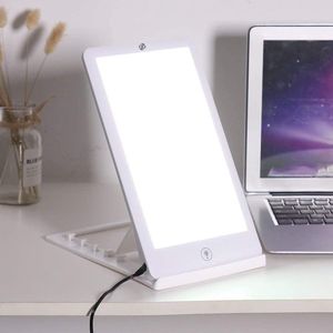 Equivera Lichttherapielamp - Daglichtlamp - Bureaulamp - Tegen Winterdepressie - SAD Lamp - Zonlicht - Meerdere Standen - Timerfunctie