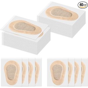 40 stukken ademend oogplak voor amblyopie - oogplakken voor sloome oog - latexvrij plakverband - geschikt voor mannen en vrouwen - 5*7,5 cm beige oogplakken - kinder oogmasker - kinder zelfplak oogmasker - donker oogmasker van katoen