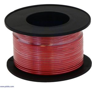 Stranded Wire 20 AWG 12 meter in de kleur Rood