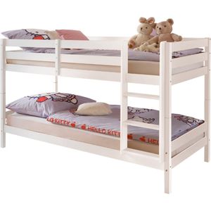 Emob - Stapelbed Maren incl. lattenbodems - 90x200 - Wit