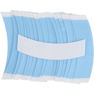 Waterdichte dubbelzijdige tape voor pruiken - 48st - Onzichtbare wig tape stickers - Blauw .