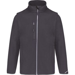 PROACT® Softshell met afritsbare mouwen PA323 - Titanium - 4XL