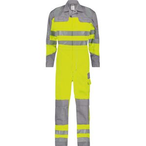 Multinorm hogezichtbaarheidsoverall met kniezakken