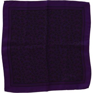 Paarse patroon vierkante zakdoek sjaal