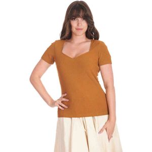 Banned - Fara Top - XL - Bruin