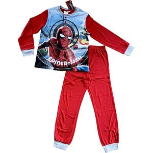 Marvel Spiderman Pyjama - Lange mouw - Katoen - Rood - Maat 128 (8 jaar)