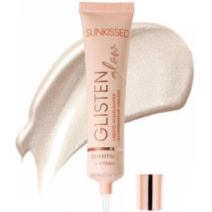 Sunkissed Glisten Glow Liquid Highlighter - Champagne - Vegan