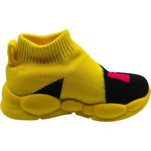 Babylini baby schoentjes Speeder - geel - maat 21 - anti-slip - instappers
