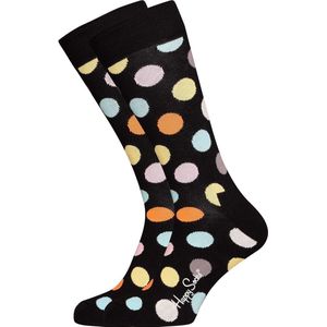Happy Socks sokken Big Dot Sock - zwart met kleur - Unisex - Maat: 36-40
