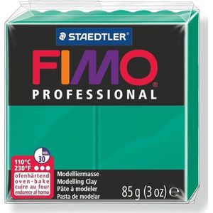 FIMO professional - ovenhardende, professionele boetseerklei blok 85 g - primair groen