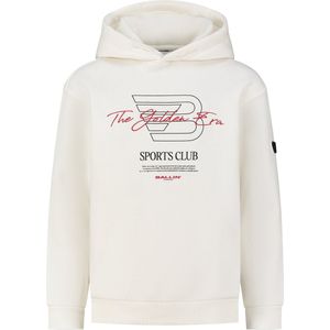 Ballin Amsterdam - Jongens Slim fit Sweaters Hoodie LS - Off White - Maat 6