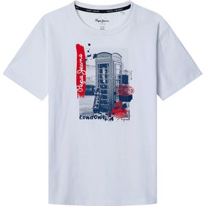 Pepe Jeans Albie T-shirt Met Korte Mouwen Wit 14 Years Jongens