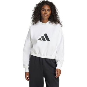 adidas - Future Icons 3 Bar Logo - Hoodie - Wit - XS Vrouw