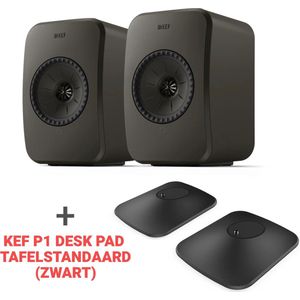 Combi Deal LSX II LT + KEF P1 Desk pad tafelstandaard - Zwart