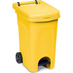 Container 'Urban' - Kliko - Wieltjes - Pedaal - 60L - Geel