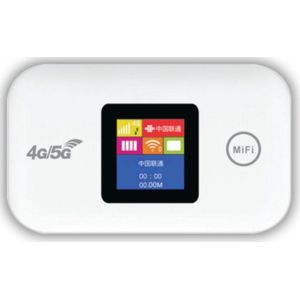 Vitdipy - Draagbare 4G MiFi Router - 150 Mbps - Mobiele Hotspot - Tot 10 Apparaten - LED-scherm