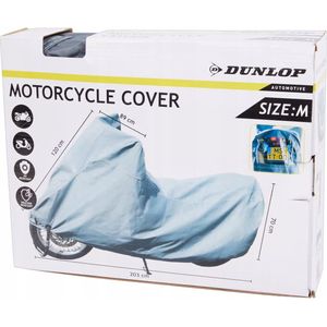 Motor- en Scooterhoes Maten M - L, Met Sluitbare Clip aan de Onderzijde, Kenteken Blijft Zichtbaar Door Transparant Venster, Bestand Tegen Weersinvloeden