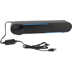 Soundbar-luidspreker - HiFi Surround Sound USB 2.0 - Volumeregeling - LED-verlichting - Touch Control - Thuisentertainment - Kantoor - Feest .