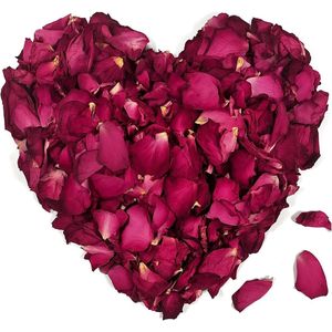 Natuurlijke gedroogde rozenblaadjes voor bath, spa en decoratie - 60 g
