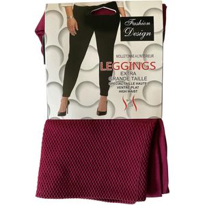 Thermolegging Dames Grote Maat – Comfort Fit - (9000) - Bordeaux Rood