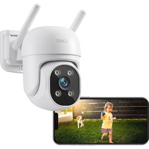 Beveiligingscamera Buiten met Nachtzicht en Bewegingssensor - 24/7 WiFi Camera met Tweerichtingsaudio