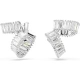 Swarovski - Oorbellen - Grijs - Gerhodineerd Metaal - Swarovski® Zirkonia