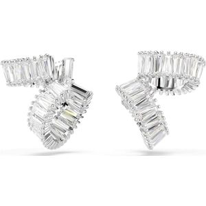 Swarovski - Oorbellen - Grijs - Gerhodineerd Metaal - Swarovski® Zirkonia