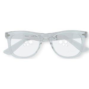 EyeDrop 004 - druppelbril voor oogdruppels - Universeel - Transparant - 4 maten gaten per glas - montuur van 100% gerecycled materiaal