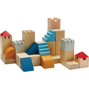 PlanToys Houten Speelgoed Creatieve Blokken-Orchard.