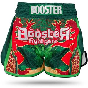 Booster Kickboksbroekje TBT Country MA - Groen/Wit/Rood - M