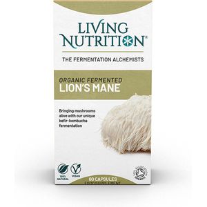 Living Nutrition - Biologische Gefermenteerde Lion's Mane Paddenstoel - 60caps