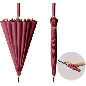 Bovista Moderne Stormparaplu - Opvouwbaar - Windproof Paraplu - Stormproef - Automatisch Uitklapbaar - Umbrella - Sterk - Rood