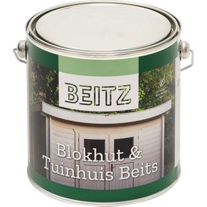 Wovar Beitz | Blokhut en Tuinhuis beits | Wit (dekkend) 2,5L Zijdeglans