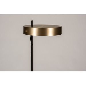 Lumidora Vloerlamp 74399 - ZWEEDS - E27 - Zwart - Goud - Messing - Metaal - ⌀ 40 cm