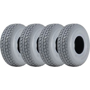 330x100 scootmobielbanden grijs blok pneumatisch niet-markerend 400-5 (set van 4)