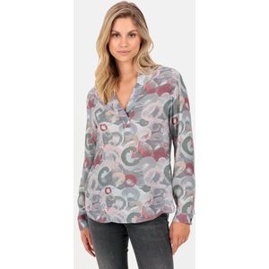 camel active Overslag blouse met opstaande kraag - Maat womenswear-XS - Veelkleurig