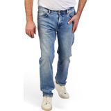 Cross Jeans Heren Jeans Broeken ANTONIO comfort/relaxed Fit Blauw Volwassenen