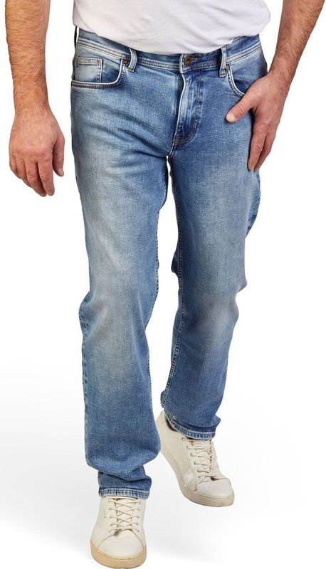 Cross Jeans Heren Jeans Broeken ANTONIO comfort/relaxed Fit Blauw Volwassenen