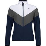 HEAD Club 22 Jacket Dames Blauw - Wit - Grijs - Maat XS