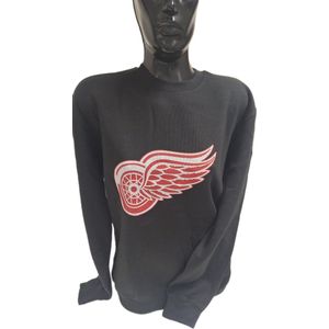DETROIT REDWINGS- CREWNECK-BLACK-XL