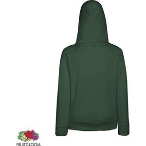 Fruit of the Loom Lady-Fit hoodie - Lightweight - Maat XXL - Kleur Bottle Green