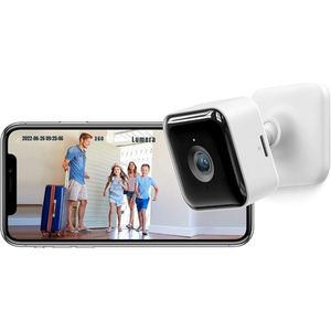 GTB® Huisdiercamera - Babyfoon met Camera - Huisdiercamera met App - Wit - 6cm x 6cm x 10cm